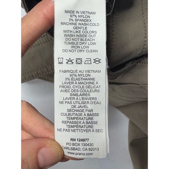 PrAna Men's Brown Straight Leg Slim Fit Stretch Outdoor Pants - Size 32X31 - Picture 8 of 8